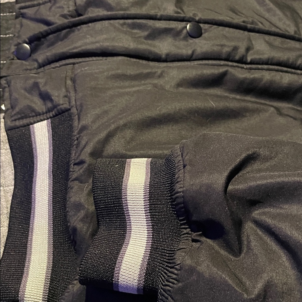 NBA UNK Black Quilted Puffer Denver Nuggets Jacket Coat - Picture 6 of 15